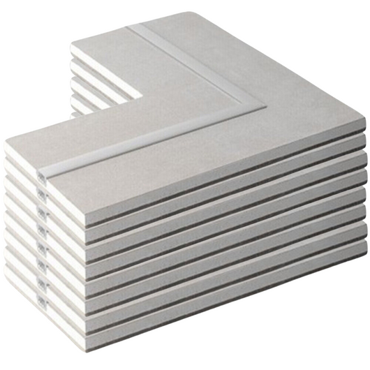 Semilavorato cartongesso fibra alluminio luce led angolo 14,5x29x29 cm 8 pezzi