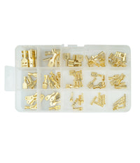 75 Spine In Rame Per Altoparlanti Innesto Rapido Piatto Femmina Non Isolato         