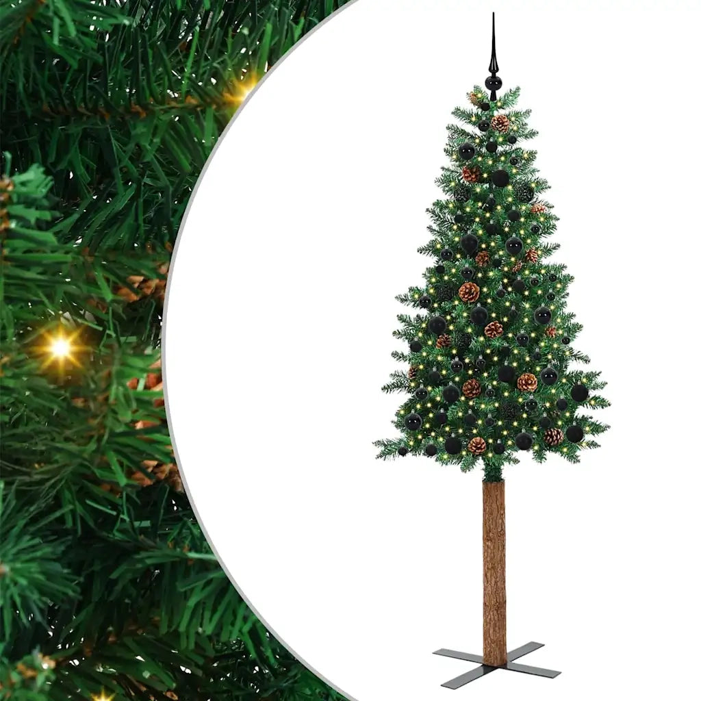 Albero di Natale | Decorazioni natalizie snodato con 300 LED con supporto Verde 210 cm