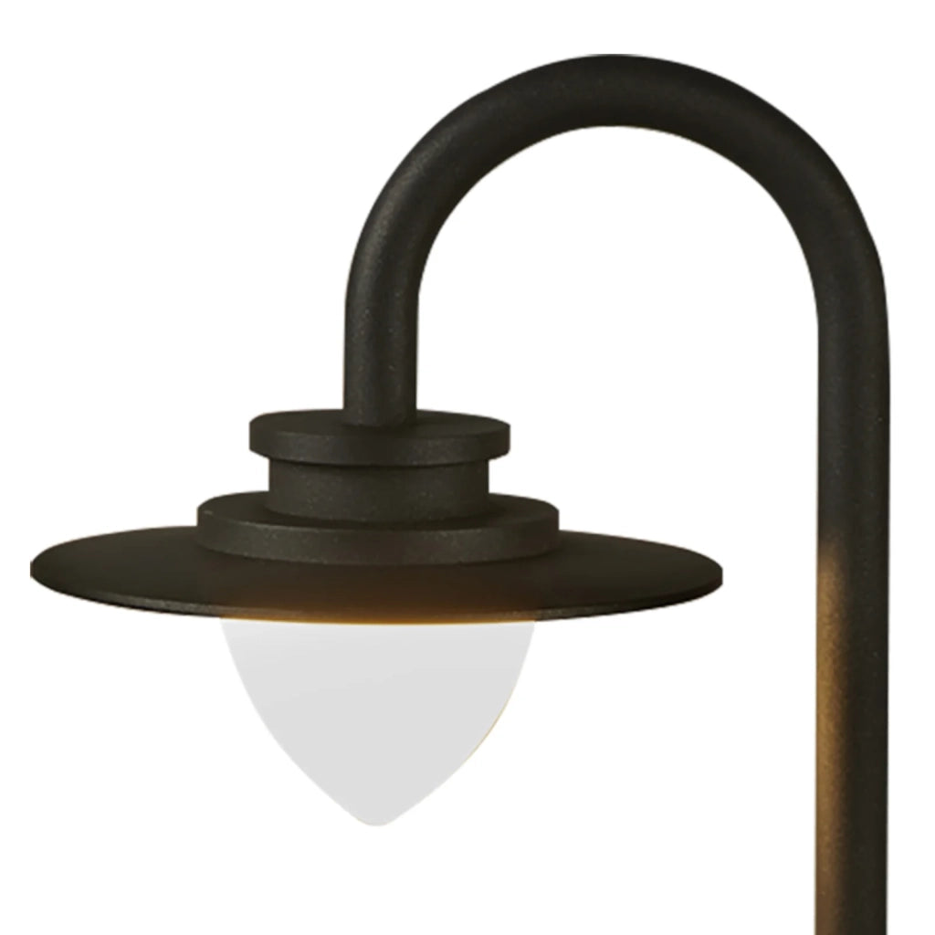 Lampione Vintage - Decò Texas Alluminio Grigio Policarbonato Led 9W 3000K