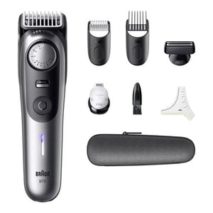 Braun beardtrimmer 9 bt9520 regolabarba batteria 52 2 cm bagnato e secco nero, grigio - BT 9520