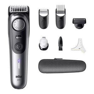 Braun beardtrimmer 9 bt9520 regolabarba batteria 52 2 cm bagnato e secco nero, grigio - BT 9520