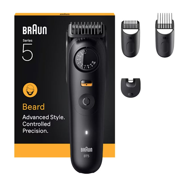 Braun beardtrimmer 9 bt5520 regolabarba batteria 40 2 cm bagnato e secco nero - BT 5520