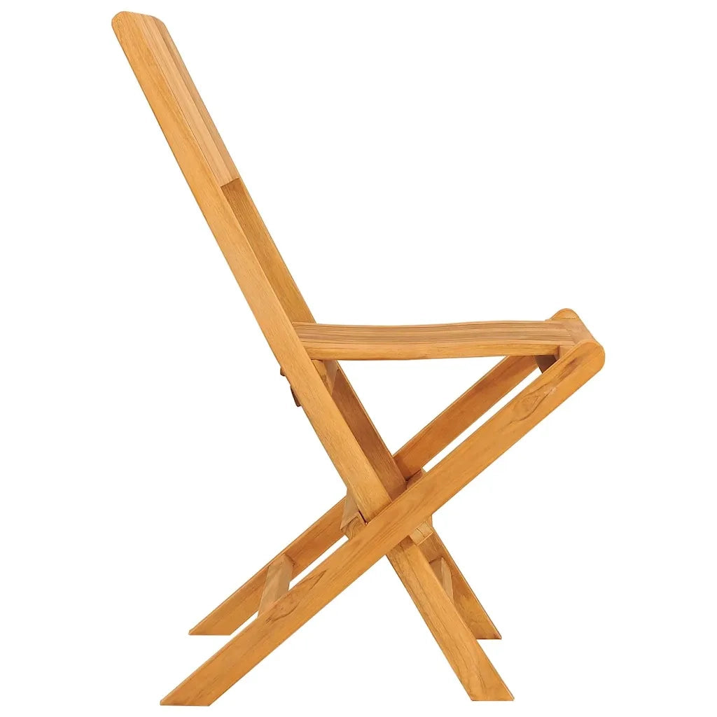 Sedie da Giardino Pieghevoli 4pz 47x61x90cm Legno Massello Teak 3155058