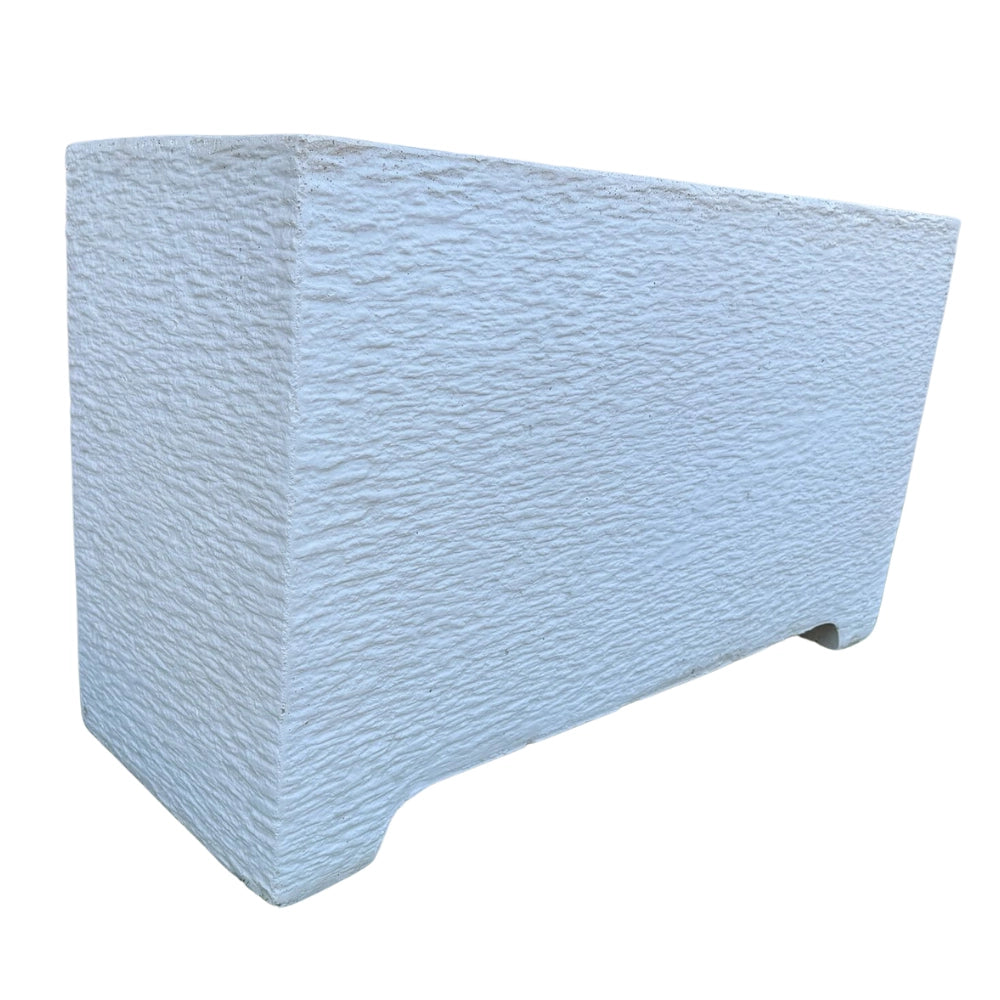 Fioriera giardino cemento effetto pietra l.100xp.35,5xh.56 cm serie levante