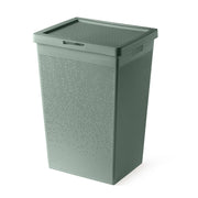 Cesta portabiancheria  65 lt verde salvia in plastica riciclata