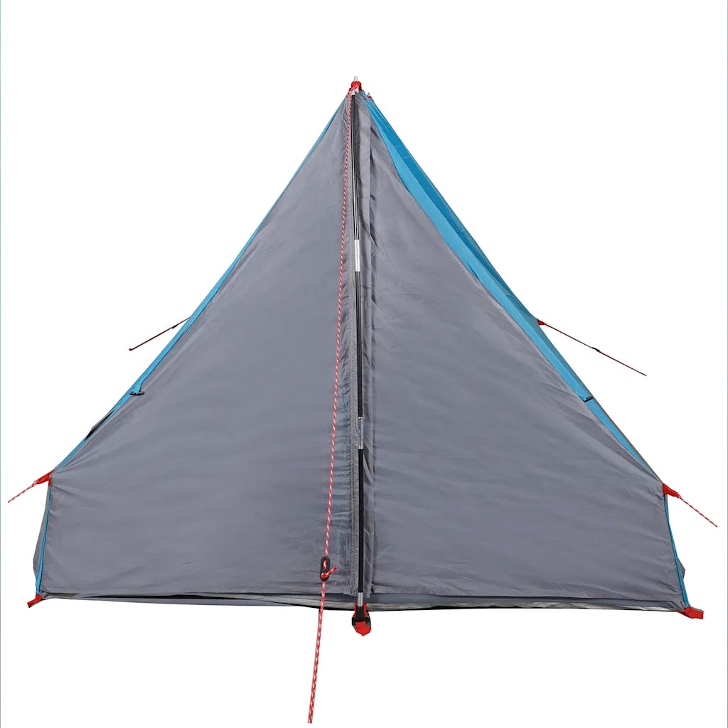Tenda da Campeggio Telaio ad A per 2 Persone Blu Impermeabile 94756