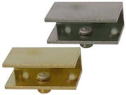 MENSOLE A MORSETTO- - mm.25x30 in ottone lucido - 8 pezzi