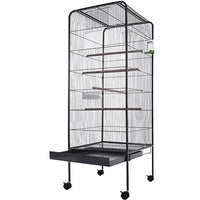 Voliera per Uccelli Pappagalli Canarini Parrocchetti 150cm Gabbia Grande Metallo