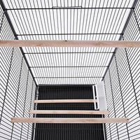 Voliera per Uccelli Pappagalli Canarini Parrocchetti 150cm Gabbia Grande Metallo