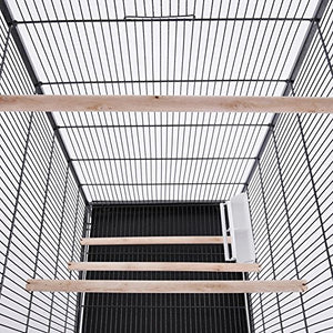 Voliera per Uccelli Pappagalli Canarini Parrocchetti 150cm Gabbia Grande Metallo