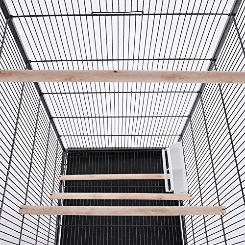 Voliera per Uccelli Pappagalli Canarini Parrocchetti 150cm Gabbia Grande Metallo