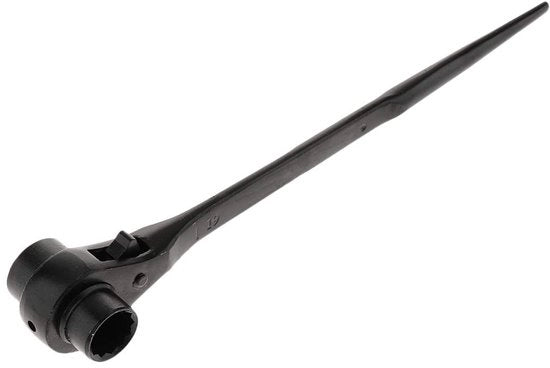Stecca di elevazione 12 punte a ratti - Acciaio di carbonio - Doppio dado 22-24mm - 1/2 pollice - Alta durezza - Nero - Chiave di scudo