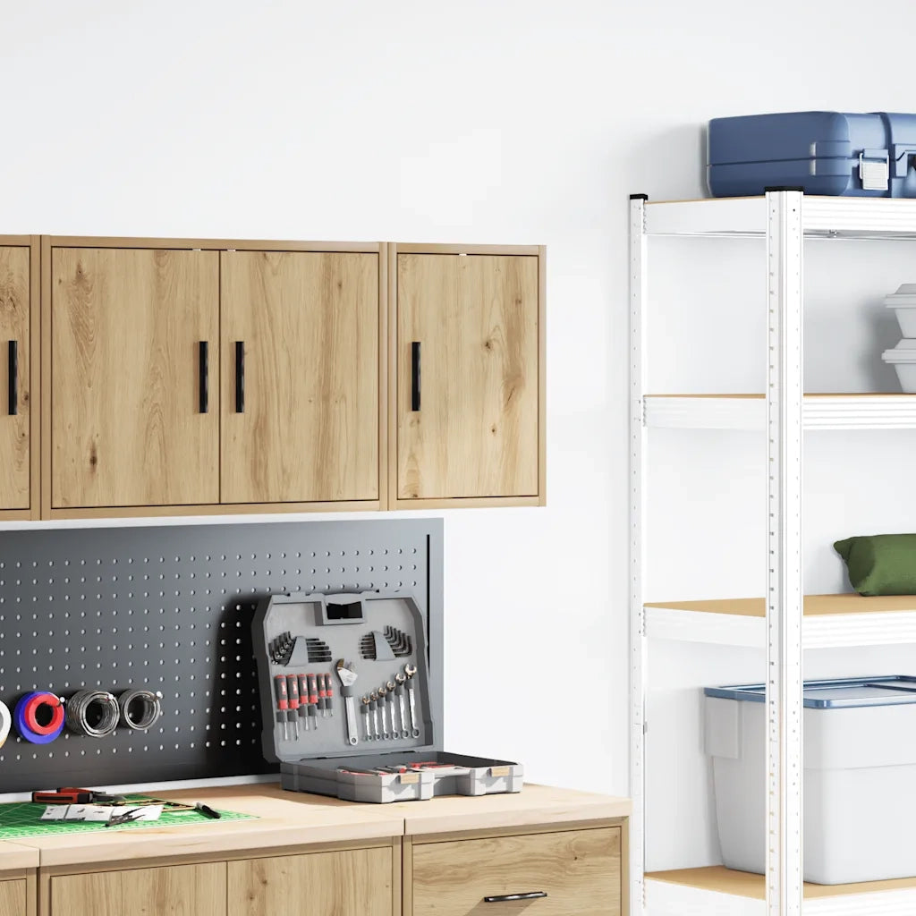 vidaXL Pensile per Garage Rovere Artigianale in Legno Multistrato