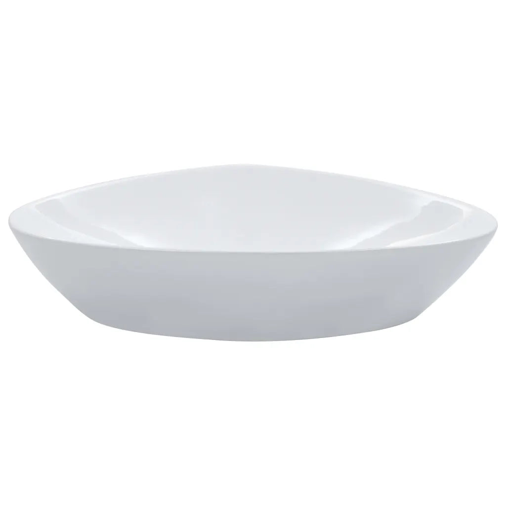 Lavandino-Lavabo-Lavello 58,5x39x14 cm in Ceramica Bianco