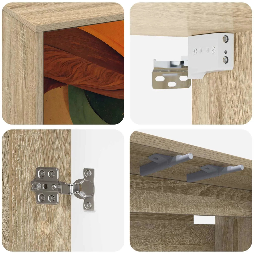 Mobile TV da Parete BONN 69 x 33 x 40 cm Rovere Sonoma 8007133