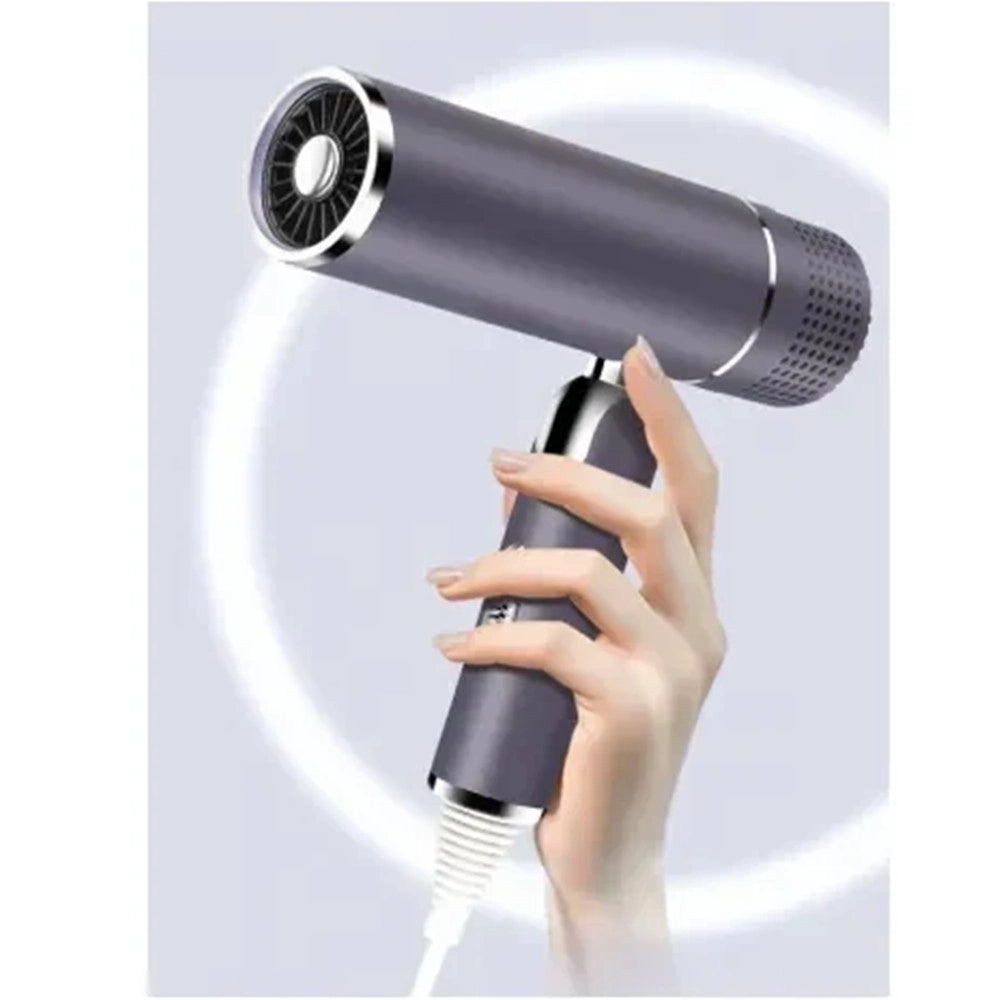 Trade Shop - Asciugacapelli Pieghevole 2000w Compatto Con Concentratore D'aria Per Styling Q-f2000 -