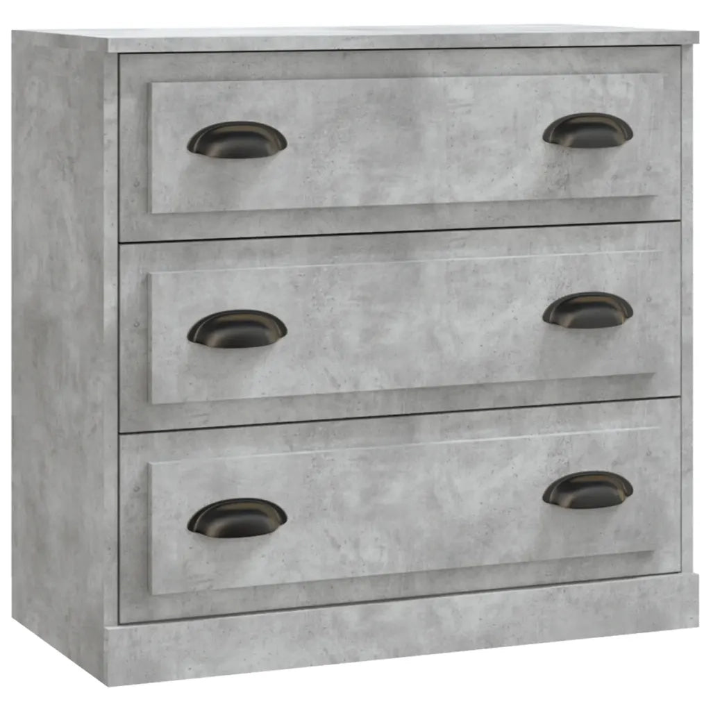 Credenze 2 pz | Madia | Buffet da pranzo | Armadio da pranzo Grigio Cemento in Legno Multistrato