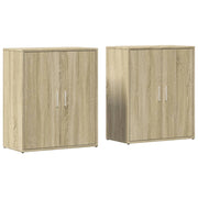 Buffet credenza cassettiera armadio mobile contenitore organizer per cucina soggiorno salotti set di 2 Sonoma 60 x 31 x 70 cm in legno ingegnerizzato marrone 02_0036814