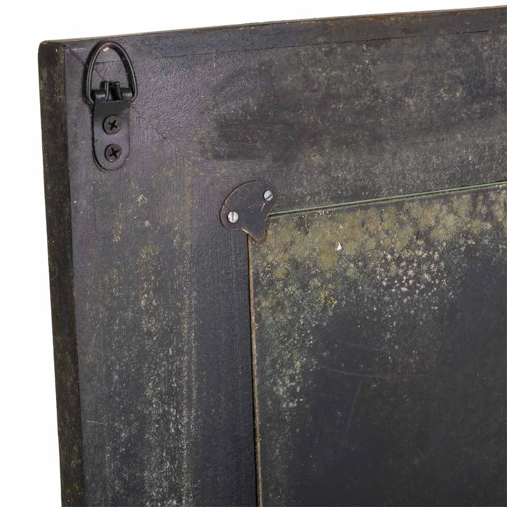 Specchio in legno marrone artigianale 60x90x0,5h cm