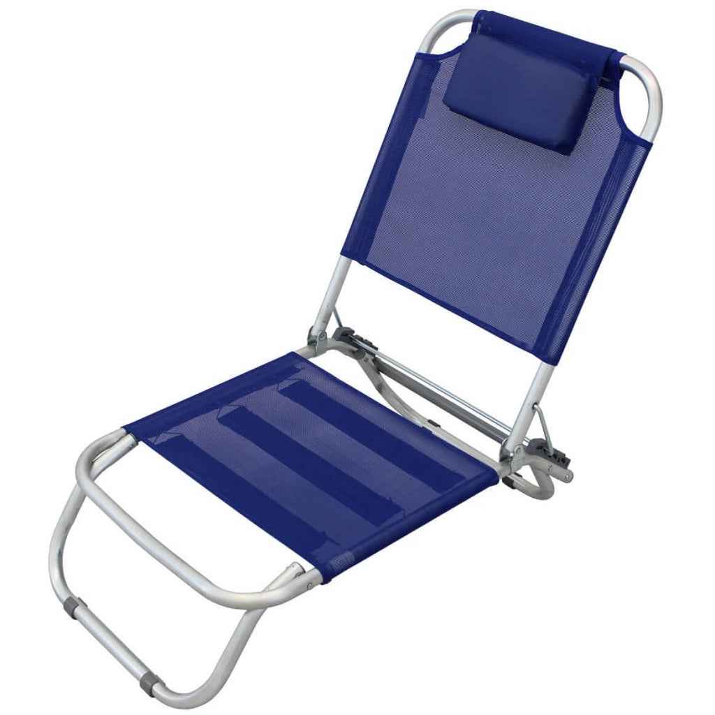 Spiaggina mare prendisole con cuscino in Alluminio Textilene cm 56x47x72 - ROSWELL