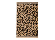 Telo Mare Jacquard Spugna Asciugamano Spiaggia Disegno Cleopatra Beige