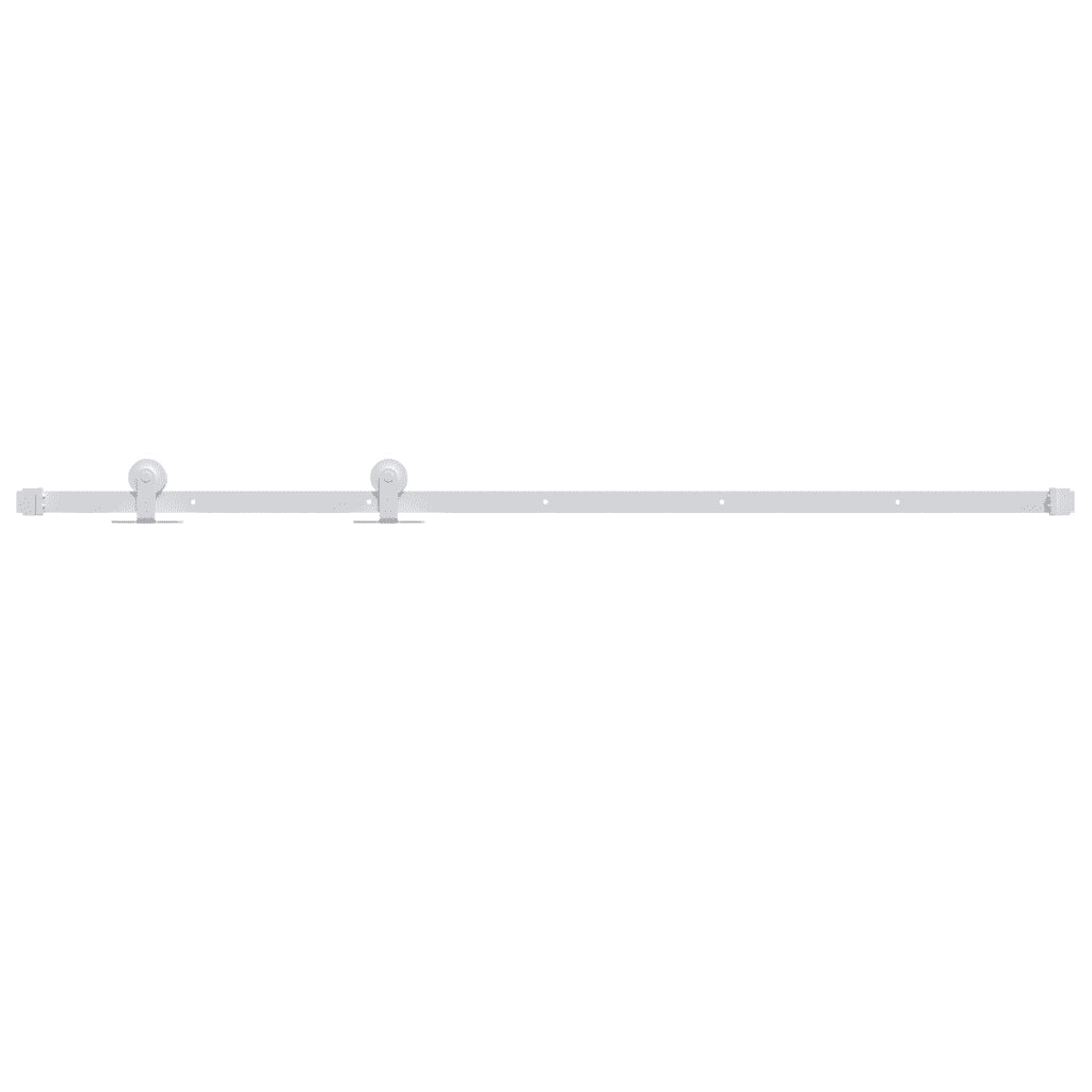Kit Accessori per Porta Scorrevole 200 cm in Acciaio Bianco CFW7825871