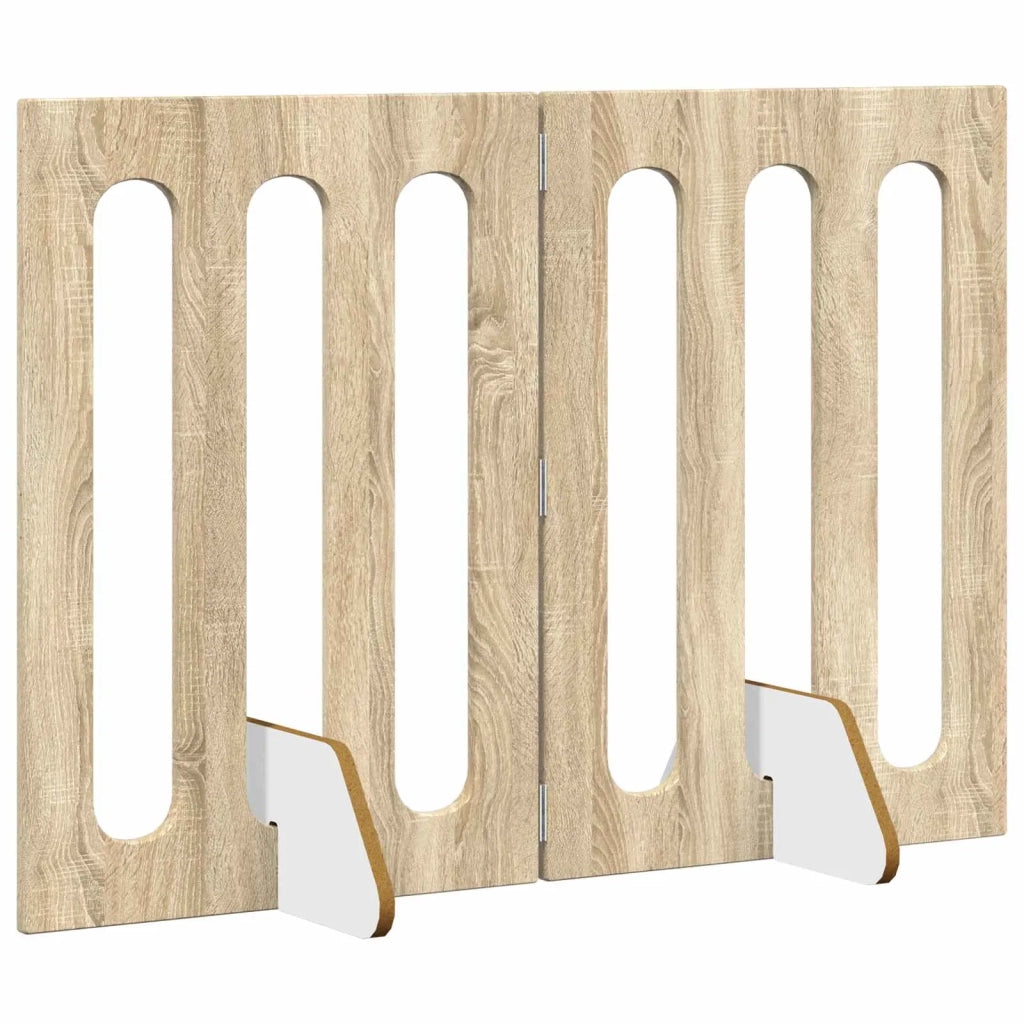 Recinto pieghevole per animali 2 pcs Rovere Sonoma