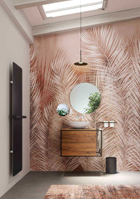 Lineabeta - Termoarredo elettrico a muro Caligo L.47 H.179 cm in acciaio nero