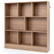 Libreria a 8 scomparti 100 x 24 x 104 cm moderna e pratica soluzione di archiviazione con maggiore sicurezza in legno naturale 20_0018733