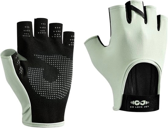 Manicure per bicicletta donna - M - Larghezza della mano 9 cm - Lunghezza 15 cm - Maniche da fitness - Esercizi di sollevamento pesi - Maniche da allenamento per esercizi con mezza mano - Maniche da sport - Stile antiscivolo