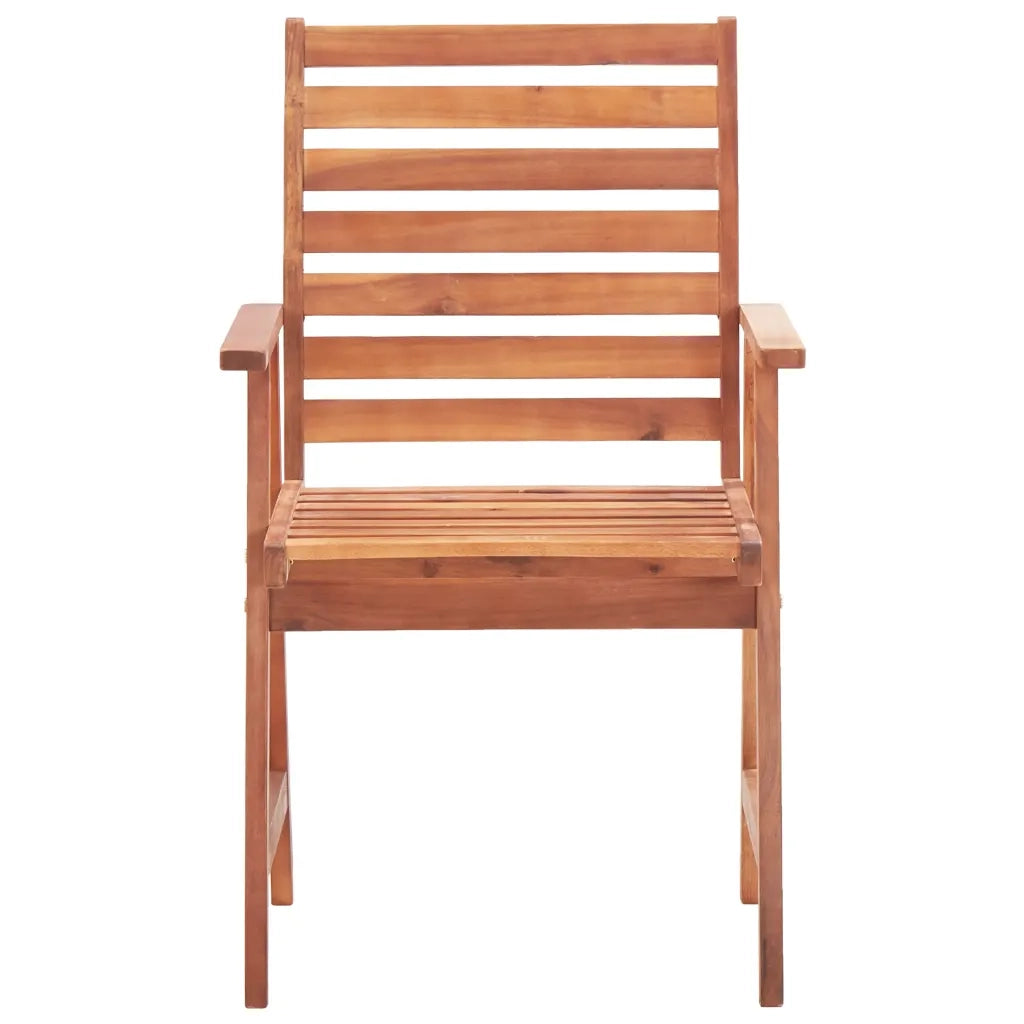 Sedie da Pranzo da Esterni con Cuscini 3 pz Massello di Acacia 3064366