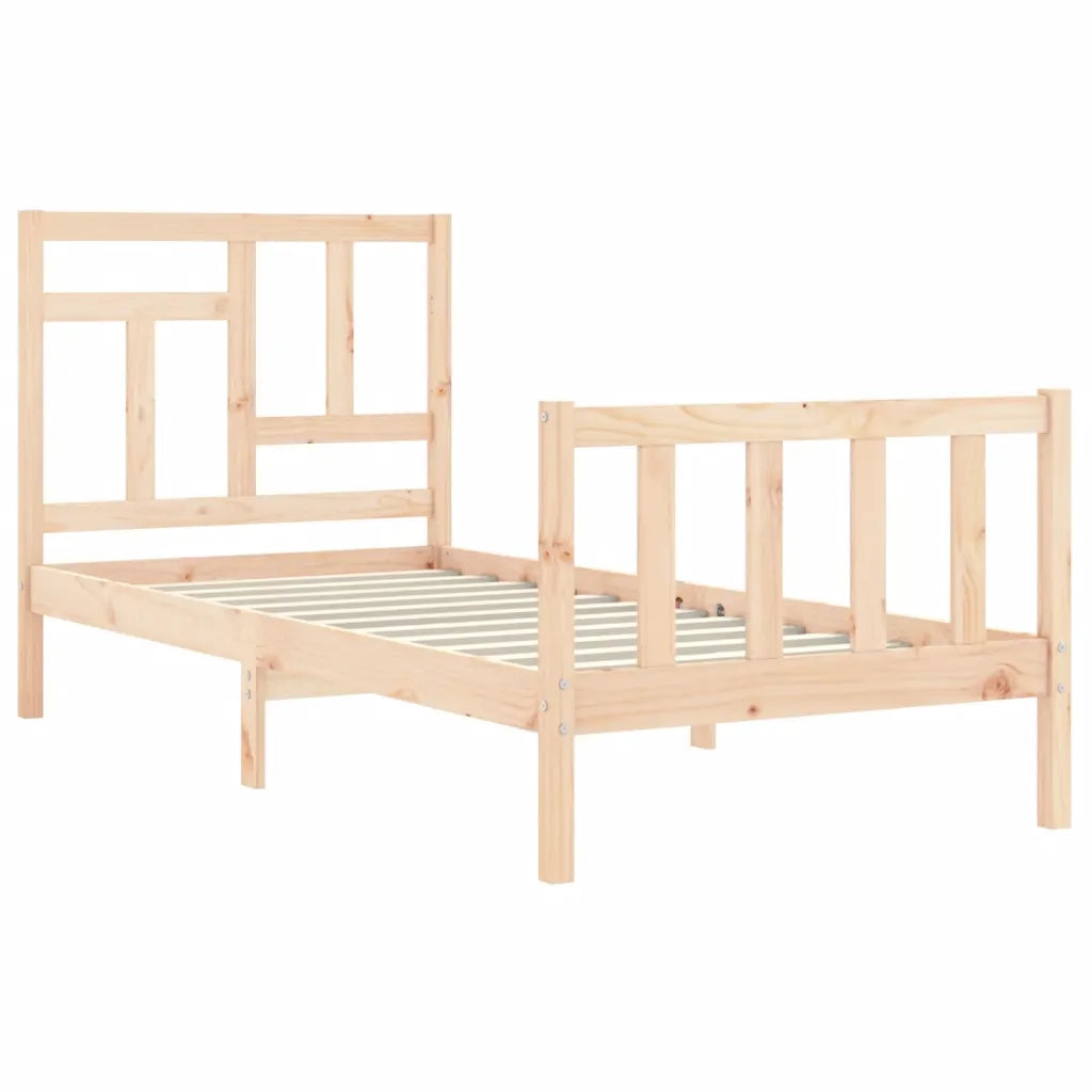 Giroletto senza Materasso-Struttura Letto 90x200 cm in Legno Massello di Pino 537937