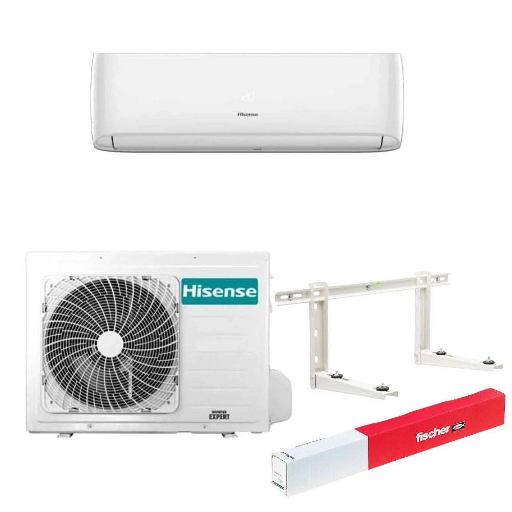 Condizionatore climatizzatore split smart hisense wi-fi completo staffe parete *** potenza 12000 btu/h, confezione 1