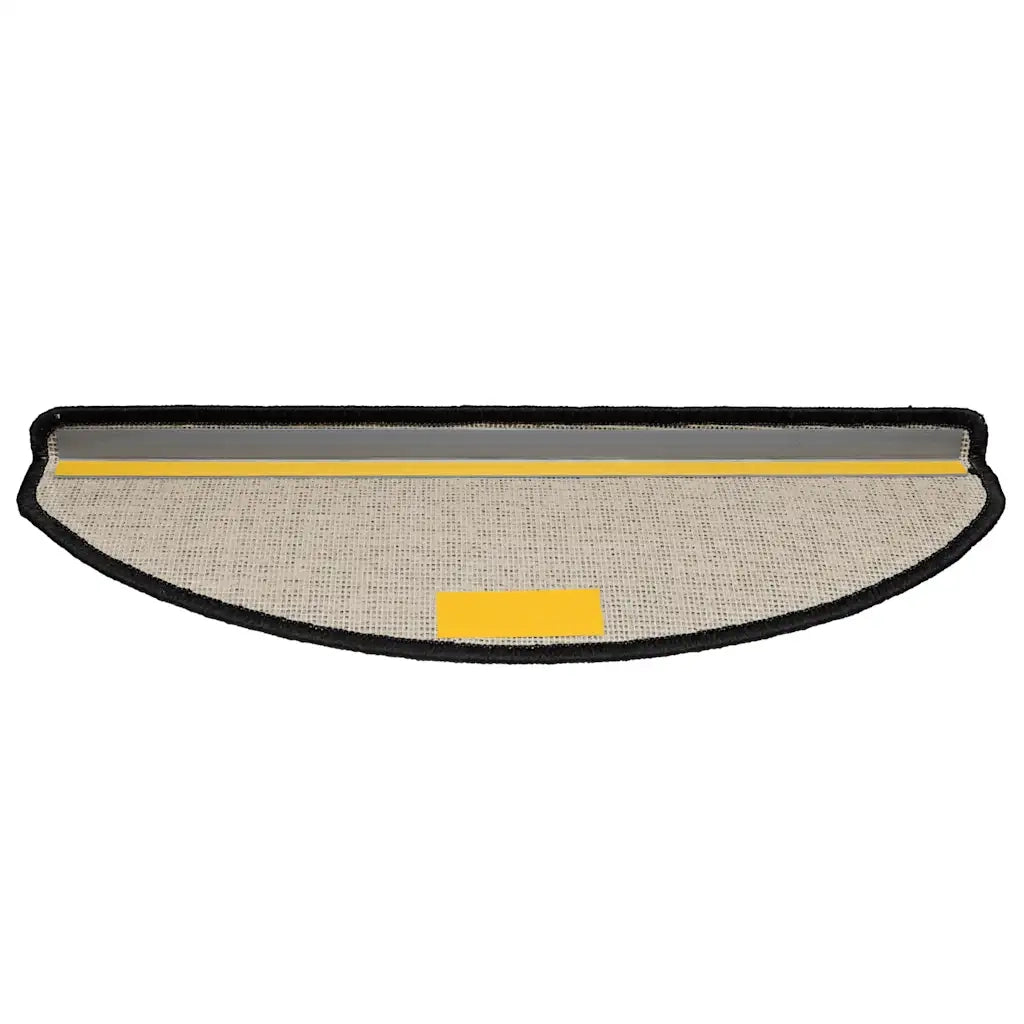 Tappetini per scale 20 pz | Gradini per Scale 65x21x4 cm Nero Semicircolari Grandi