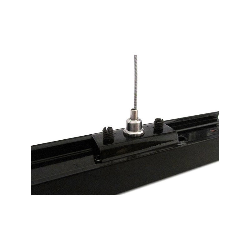 Kit Cavo Sospensione Per Binario Mono Fase Colore Nero Filo 150cm da Un Lato