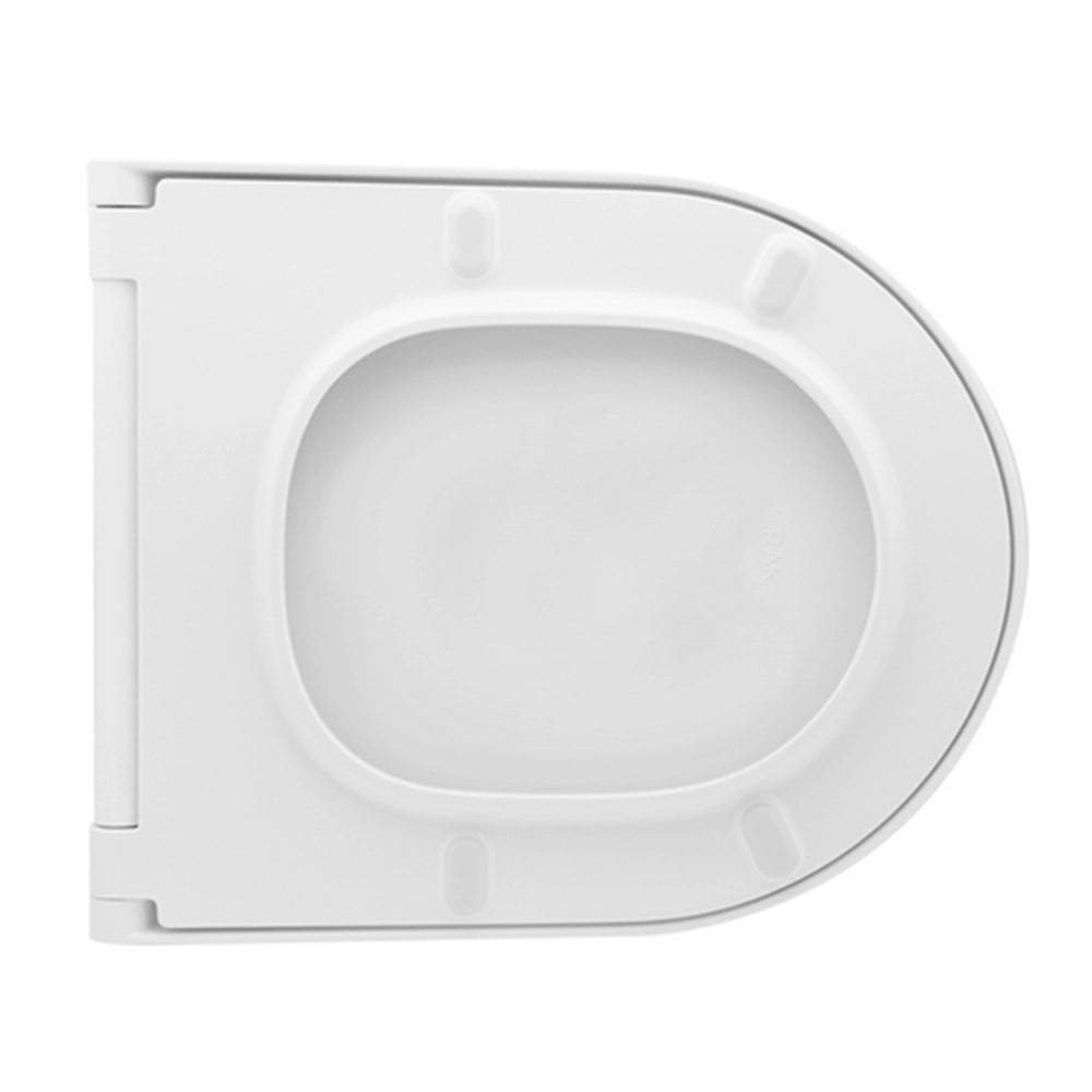 WC monoblocco filomuro in ceramica con sedile e cassetta con sensore Rak Des