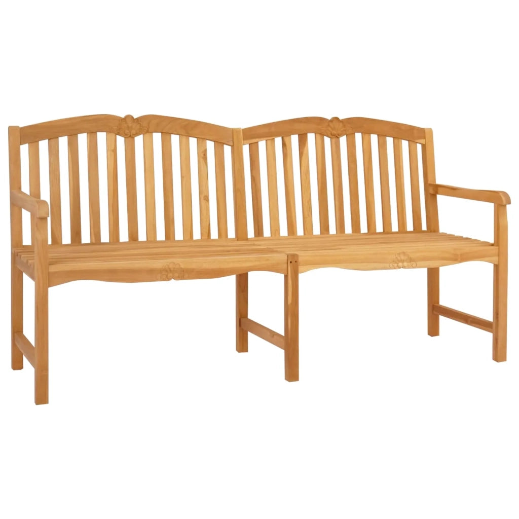 Panchina in legno intagliata a mano Naturale 180,5 x 60 x 96 cm