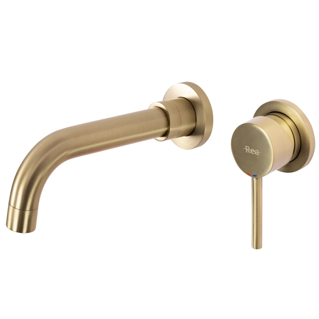 Rubinetto Da Incasso Rea Lungo Long Gold Brush + Box
