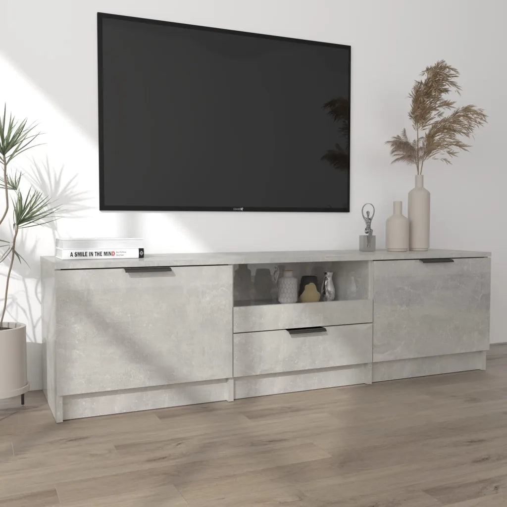 Mobile per TV-Credenza TV-Console TV Grigio Cemento 140x35x40cm Legno Multistrato