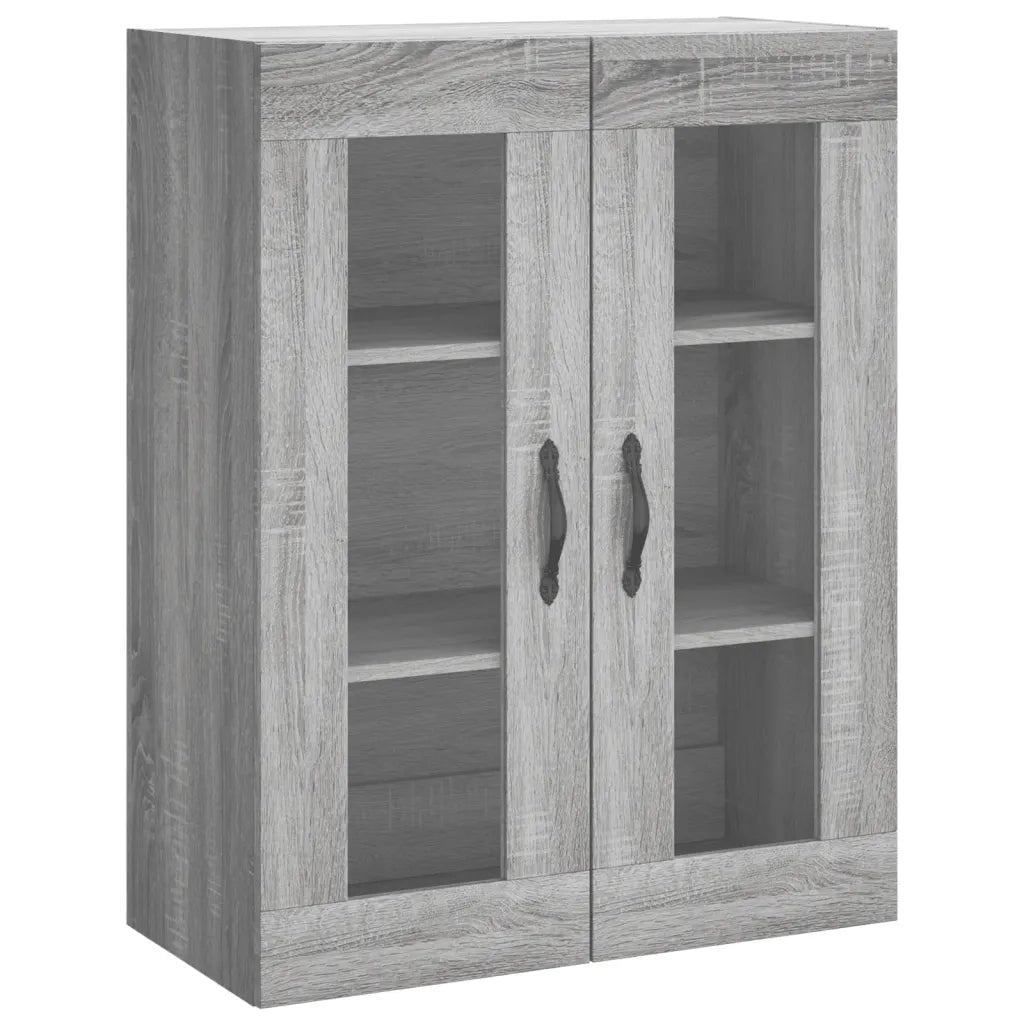 Credenza Grigio Sonoma 69,5x34x180 cm in Legno Multistrato 3198695