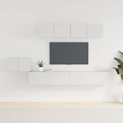 Set di Mobili Porta TV 5 pz Bianco in Legno Multistratocod mxl 121513