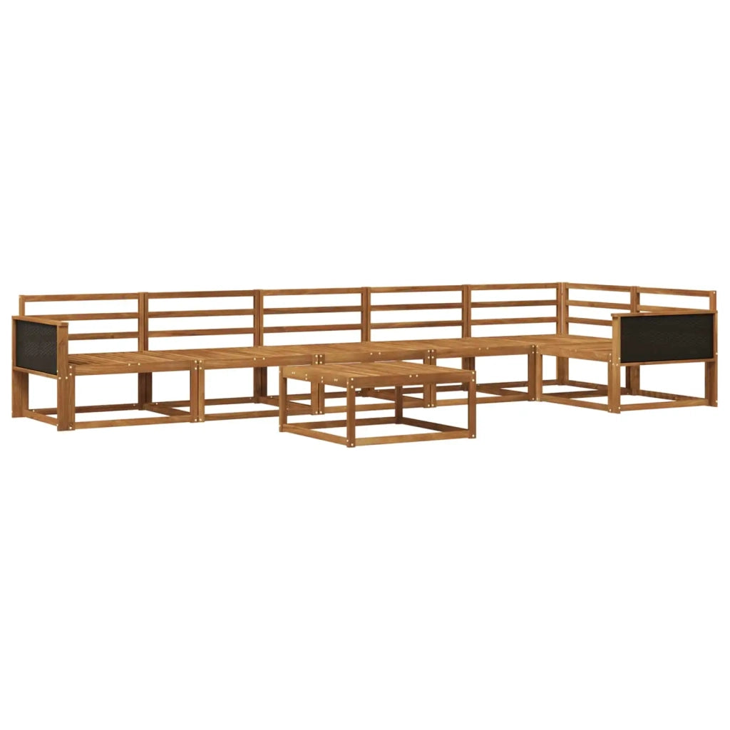 Set di divani da esterno 7 pcs Naturale 3382612