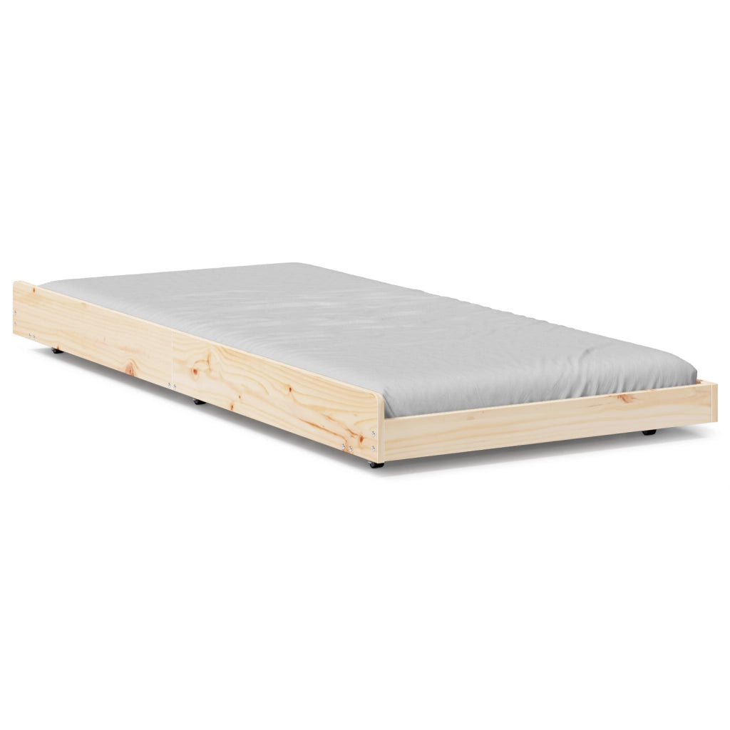Letto Naturale Legno massello di pino 80 x 200 cm Durevole