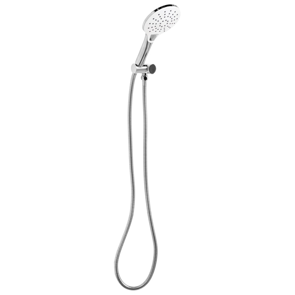 Soffione doccia con tubo flessibile in metallo argentato 4 modalità di spruzzo Moderno