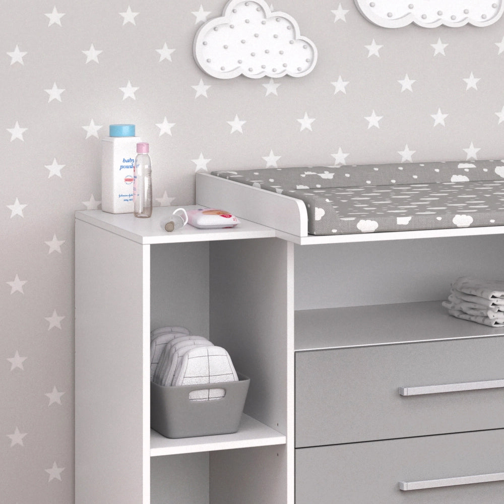 Vicco Fasciatoio Bianco/Grigio 113 x 100 cm