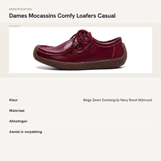 Mocassini per Donna - Comfort - Slip-on - Calzature da Lavoro - Casual - Abbigliamento - Cintura Alta