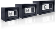 Safe Cassaforte per mobili da casa, impermeabile, 22 l, con codice di sicurezza e chiavi di sicurezza e funzioni di allarme, cassaforte