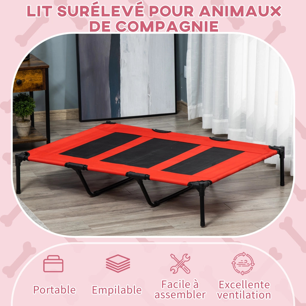 Letto per animali domestici ¨C zephmum ¨C rosso 122x92x23 cm