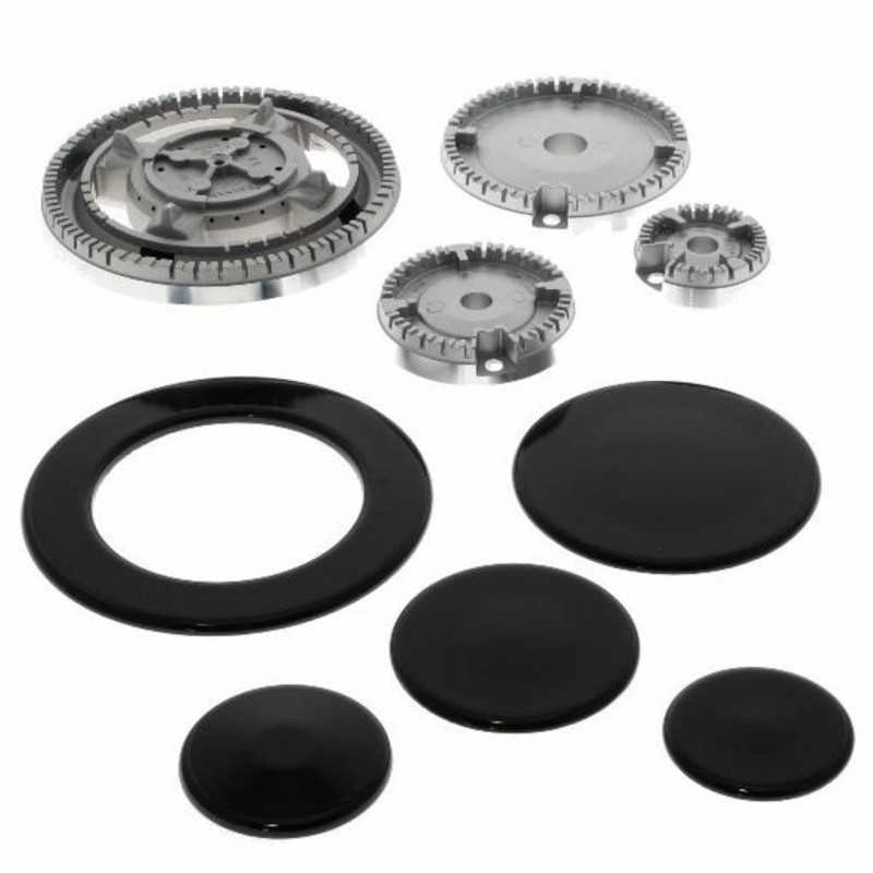 KIT PIATTELLI E BRUCIATORI PIANO COTTURA ARISTON INDESIT TRIPLA CORONA 091686 - Ariston Indesit